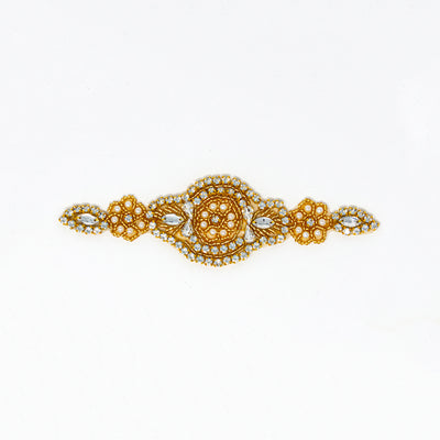 large gold wholesale rhinestone appliques for dresses and weddings bridal dance costumes