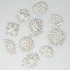 Large Silver Brooches with Pearls Bulk