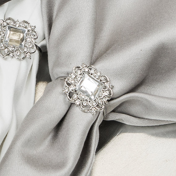 Crystal Napkin Rings, Weddings & Events