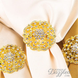 Vintage Diamante Napkin Rings