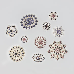 Purple Stone Brooches Bulk