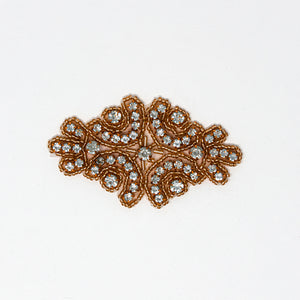 Small Rose Gold Wholesale Rhinestone Applique for Shoes Dresses Bridal