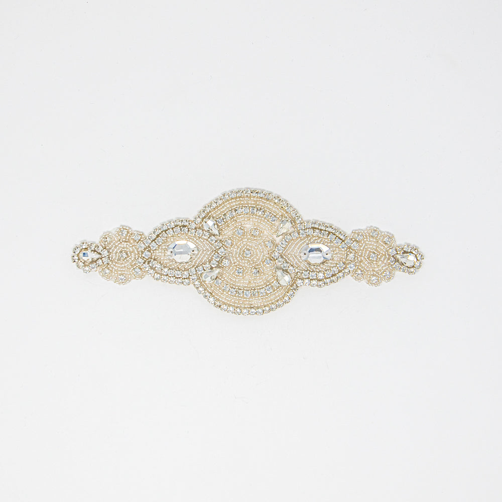 silver wholesale crystal appliques for dresses bridal dance costumes