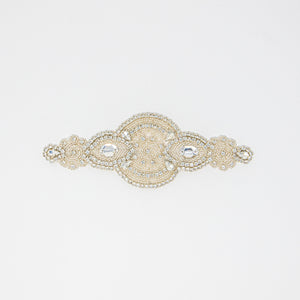 silver wholesale crystal appliques for dresses bridal dance costumes