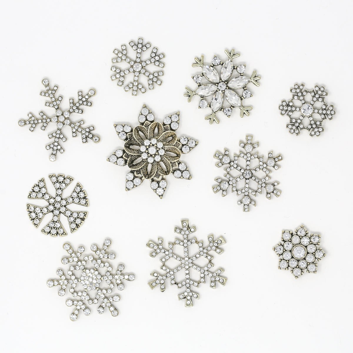 Antique Bronze Snowflake Pack - Totally Dazzled
