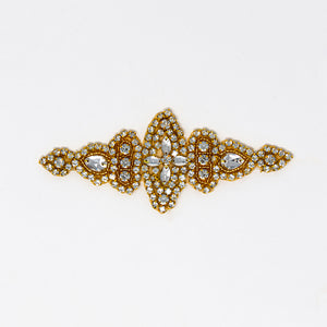 Swarovski rhinestone appliques for dance costumes and dresses bridal wholesale gold