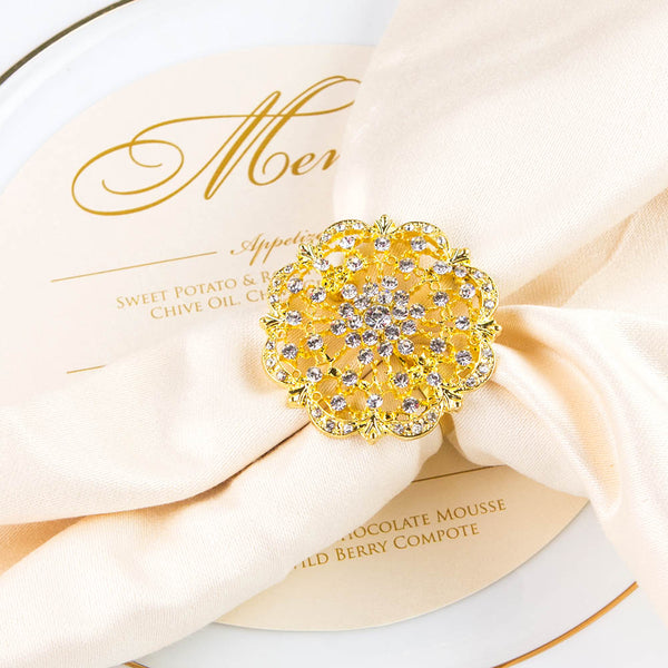Vintage Diamante Napkin Ring 10 pack Totally Dazzled