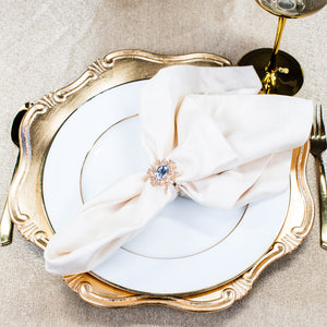 Wedding Gold Crystal Napkin RIng