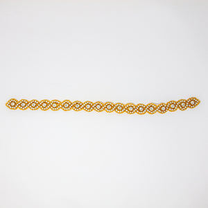 wholesale bridal rhinestone appliques gold iron on for dresses and dance costumes