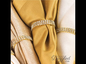 Gold Rhinestone Napkin Ring