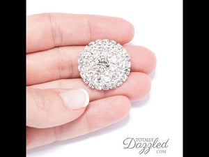 FLORAL RHINESTONE FLAT BACK