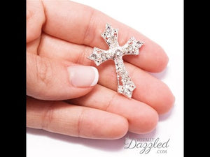 CROSS RHINESTONE SLIDE BUCKLE 10 pack